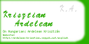 krisztian ardelean business card